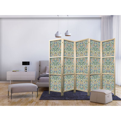 171cm H Solid Wood Folding Room Divider
