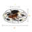 20-inch Retro Industrial Ceiling Fan Light, Flush Mount Ceiling Fan Lamp,vintage Industrial Lighting With Remote Control