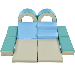 SoftPlay Elementary Folding Play Mat, 4'x8'x2.5 - Kelly Green | Hook and  Loop fastener on all 4 sides
