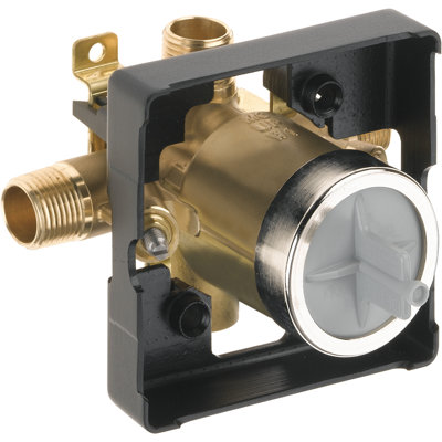 Classic MultiChoice Universal Mixing Rough-In Valve with Service Stops and High-Flow - No Tub Port