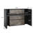Modern Reception Desk with LED Lights 63 Inches Front Counter Table-696506441