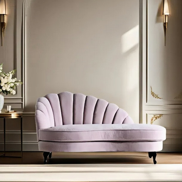 Chaise longue à arc personnalité, Rose, Retour à gauche