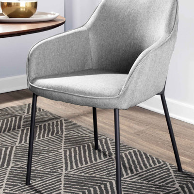 Chaise de salle à manger en tissu