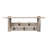 Castleton 40" Wide Industrial Rustic Farmhouse Solid Wood Coat Rack With Shelf