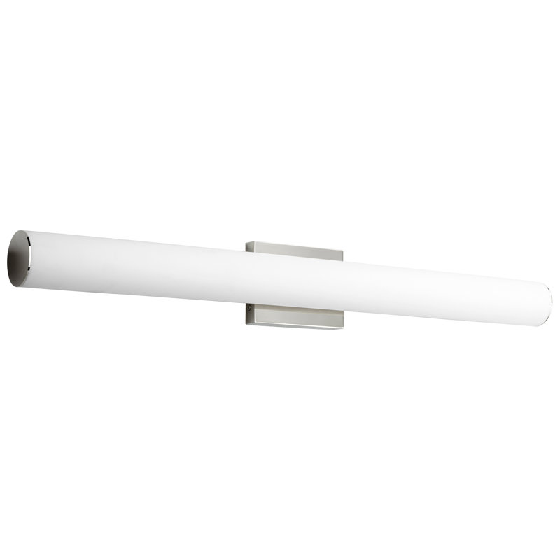 Barre d'éclairage de salle de bain à DEL 2 lumières à intensité variable Gaspare, Nickel poli