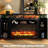 Red Barrel Studio® 59.06 " W Black Electric Fireplace