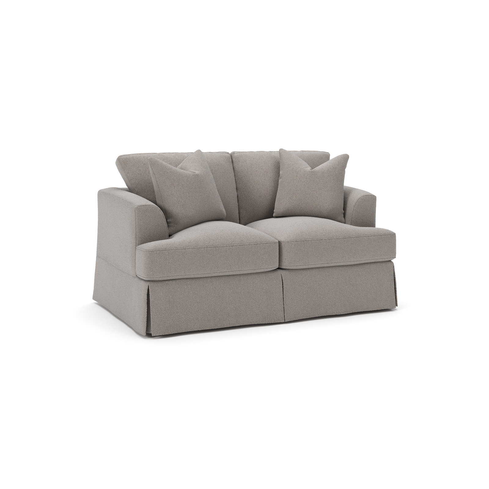 Lucia 66" Loveseat, Apollo Pebble Boucle