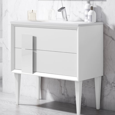 Zak 24'' Single Bathroom Vanity with Ceramic Top