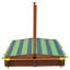 AXI 118cm x 118cm Solid Wood Square Sandbox with Cover