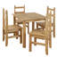 Juni 4 -Person Pine Solid Wood Dining Set