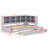 Modern Daybed Frame with 2 Drawers and Open Shelves, LED Lighting & USB-128931957
