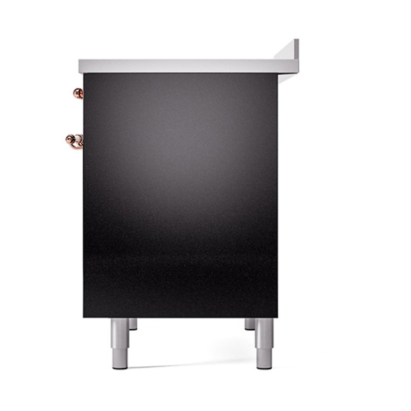 ILVE Nostalgie II Noblesse 40 in Induction Range, Glossy Black/Copper