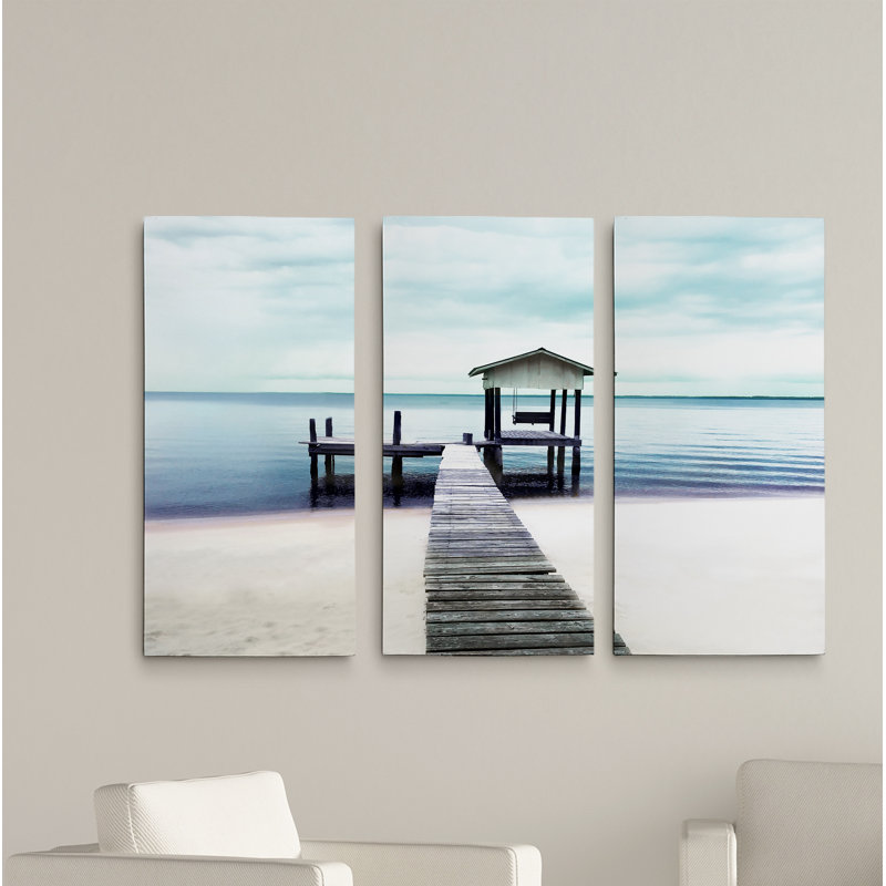 Une place paisible de qualité supérieure-image multi-pièces sur toile, H 24 po x l 36 po x P 1,5 po