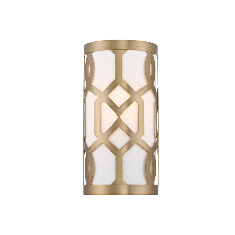 Horrocks Flush Mounted Sconce, Aged Brass