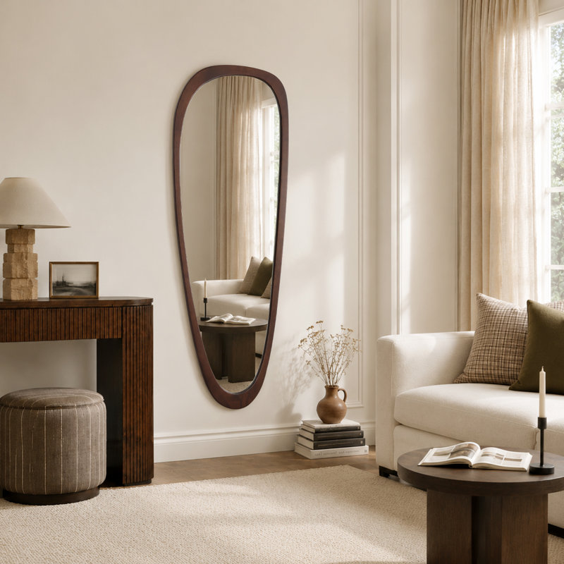 Miroir d'appoint Cotesfield, 70" x 26", Deep Walnut