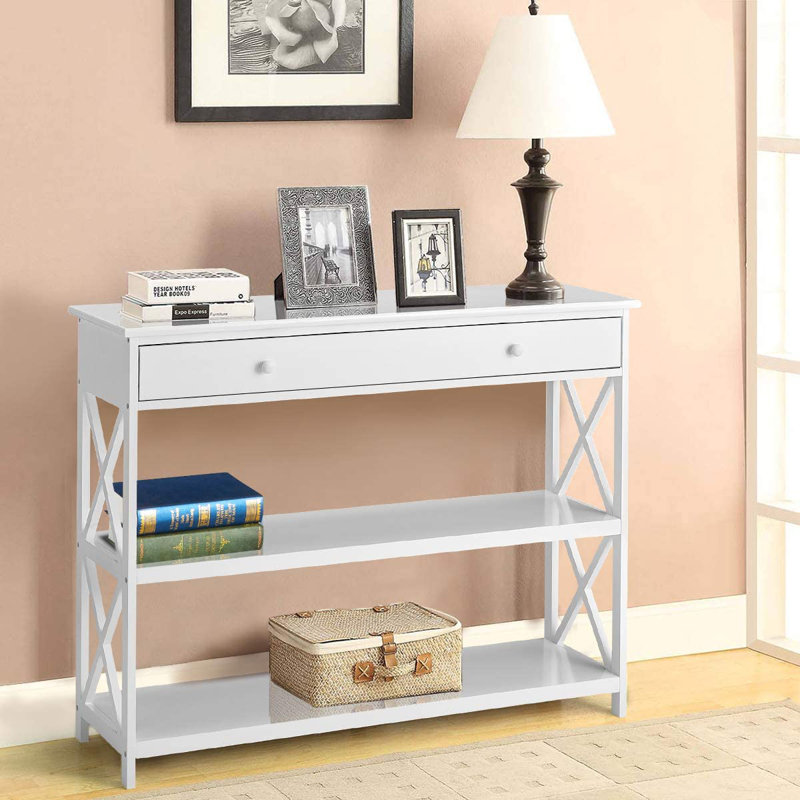 Console 39,3 po Subra, Blanc