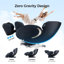 Fauteuil de massage 3D zéro gravité, fauteuil inclinable Shiatsu pour tout le corps avec application, noir