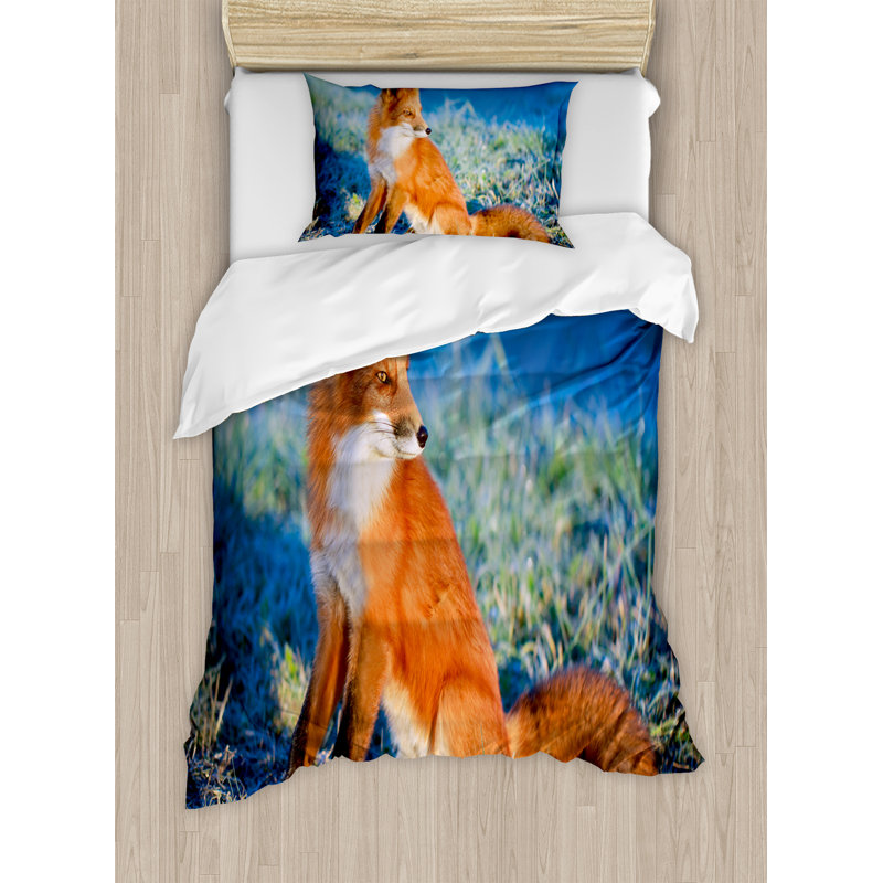 Fox Modern & Contemporary Polyester Duvet Cover, Twin