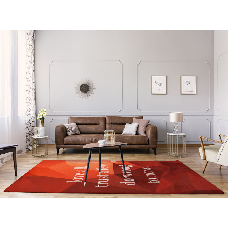 Tapis en simili-pierre-faux-mauvais guillemets, Rectangle 5 pi x 7 pi