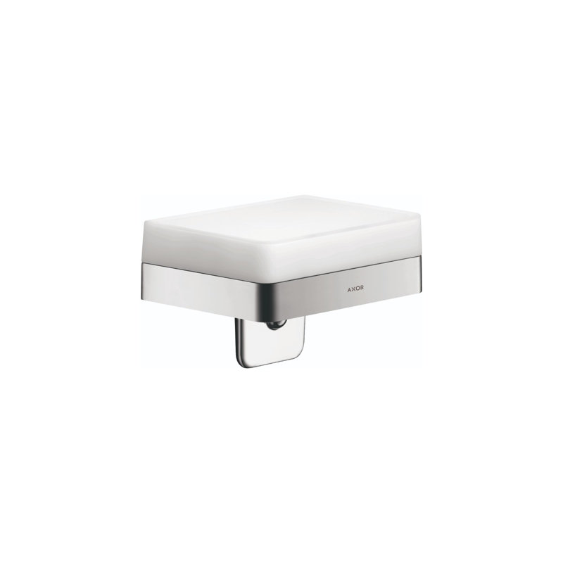AXOR Universal Softsquare Soap Dispenser With Shelf, Chrome