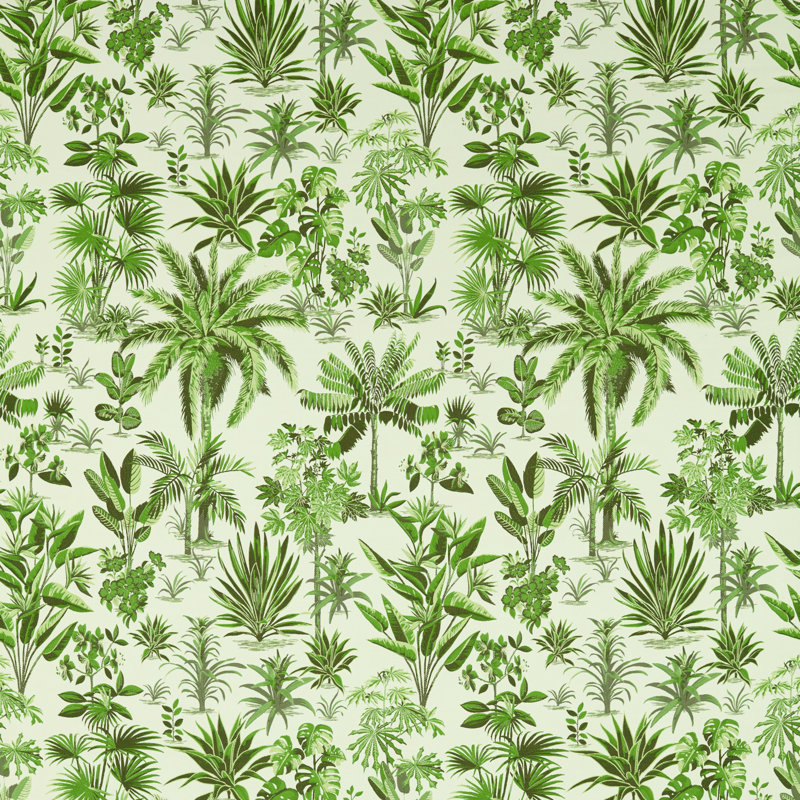 Malindi 100% Polyester Fabric, Palm