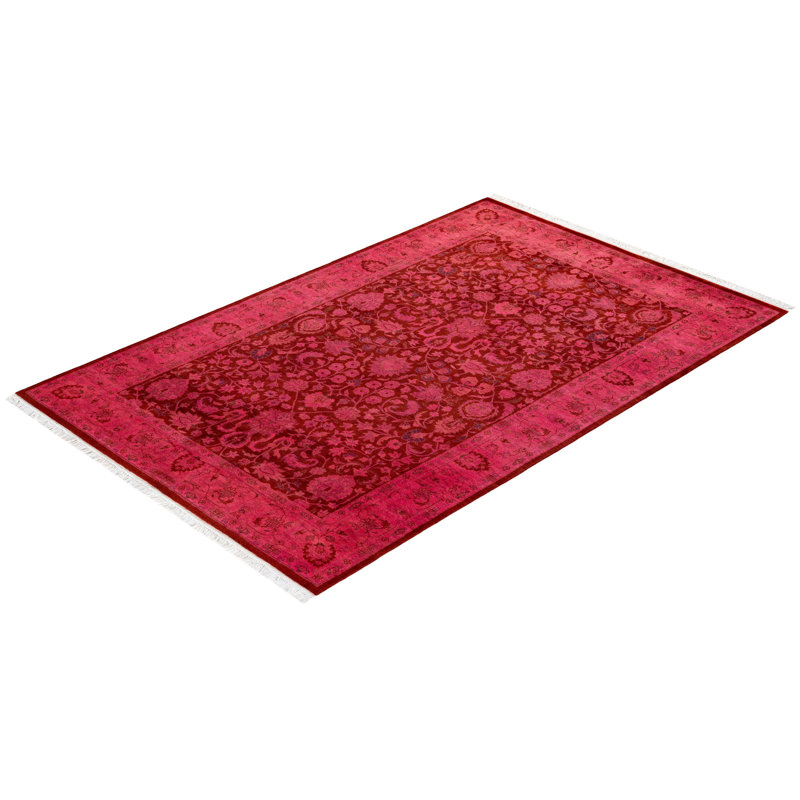 Fine Vibrance One-of-a-Kind 4' 2" X 6' 3" Hand Knotted Area Rug