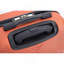 Valise 4 pièces légère en ABS, boîte de maquillage de 14 pouces, roues d'avions (14/20/24/28) orange foncé