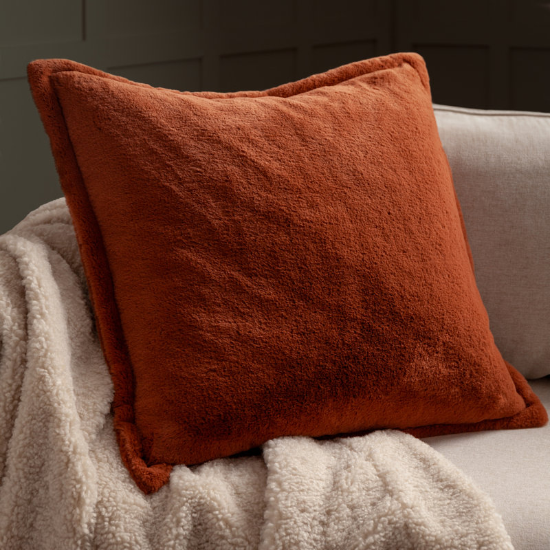 Kallu Square Cushion, Rust, 55cm H x 55cm W