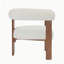 Chaise d'appoint moderne rembourrée avec accoudoirs ronds-125576065