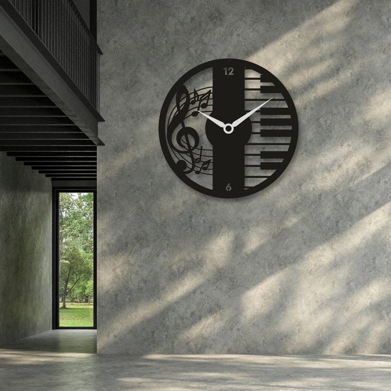 Caran Metal Wall Clock, 69 cm H x 69 cm W x 2 cm D