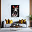Stylized Black Cat Modern Cat Wall Art Print 1 Piece Wrapped Canvas Wall Art-934533912