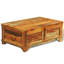 Wentzville Solid Wood Four Leg Coffee Table with Storage