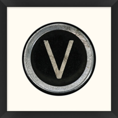 Type Key: V - Frame Art textuel sur papier