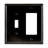 Century 2 Gang Toggle and Rocker Combination Wall Plate