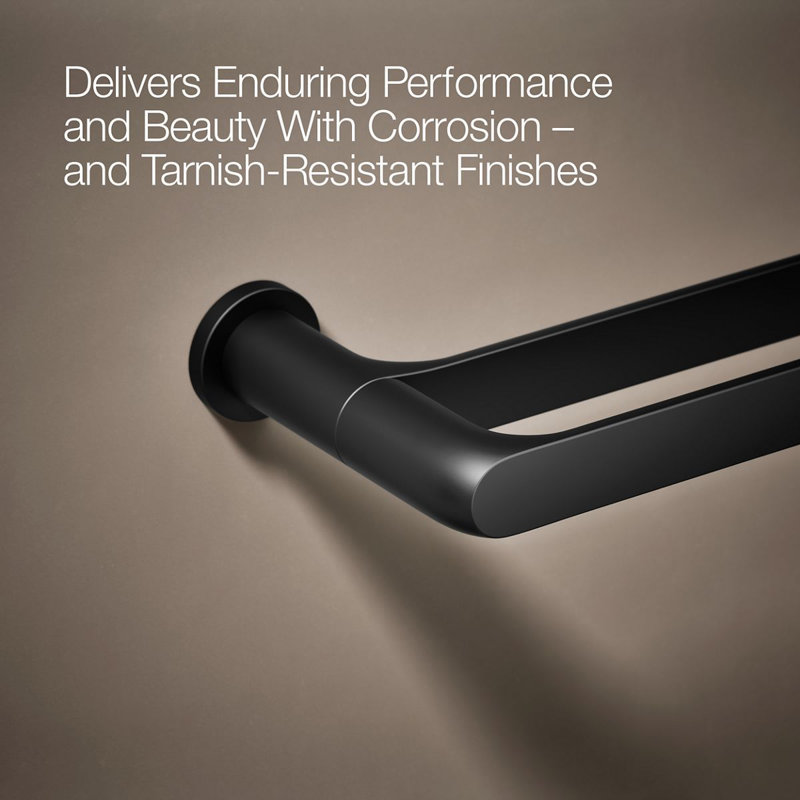 Avid 24-In Double Towel Bar, Matte Black