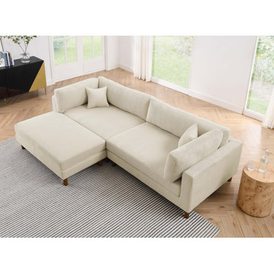 Khadijatou 116'' Corduroy Sofa & Chaise