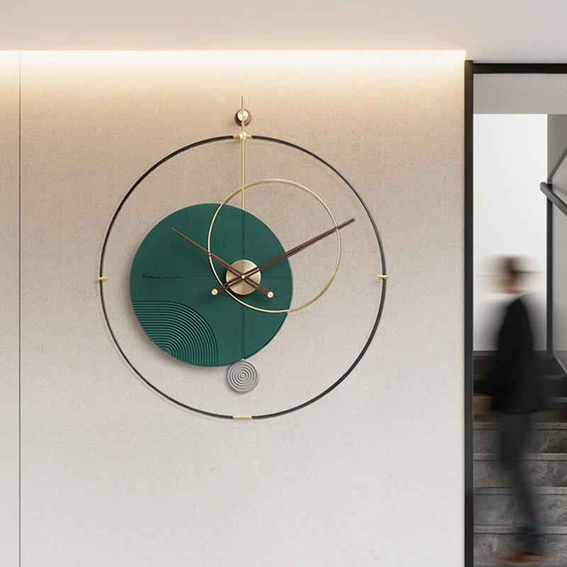 Horloges murales analogiques rondes vertes, Green