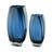 Glass - Vase - Teal Blue - 12.6" Height - Heavy Durable  - Made in Europe - by Barski-116483253-116483256