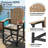 Hdpe Outdoor Adirondack Bar Chair-2081889259