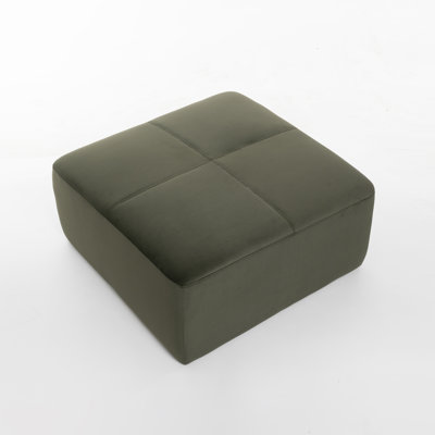 Hartwell 33.86'' Wide Square Upholstered Ottoman