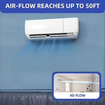 12000 BTU J Series Energy Efficient Air Conditioner with Cooling and Heating Quiet Operation