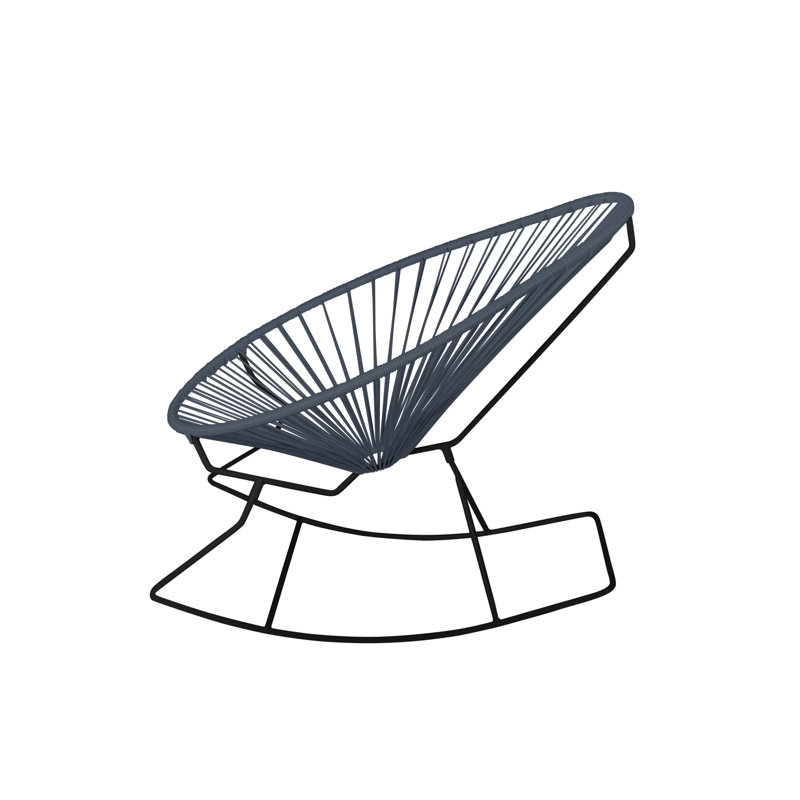 Chaise de jardin, Gris, Noir
