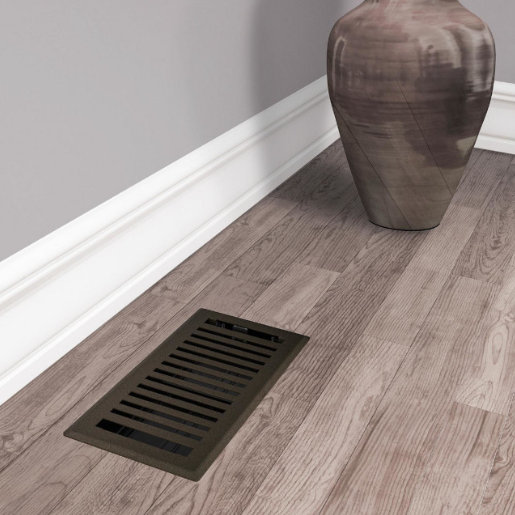 Registre de plancher Imperial Montezuma, Âge de bronze, L 4 po x L 10 po