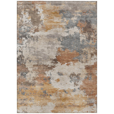 Machine Washable Indoor/Outdoor Jocelyn ACN2144 Abstract Rug