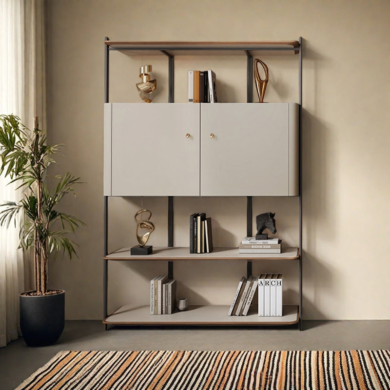 Bibliothèque de salon minimaliste de style italien