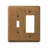 2-Gang Toggle Light Switch / Rocker Combination Wall Plate