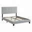 Velvet Upholstered Platform Bed Frame ,Wood Slat Support