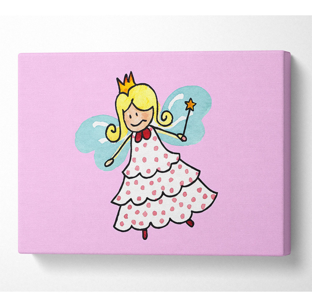 Flying Fairy Pink - Kunstdrucke auf Leinwand - Wrapped Canvas