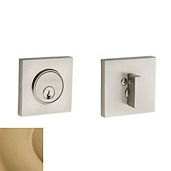 Contemporary Square Single Cylinder Deadbolt Baldwin 