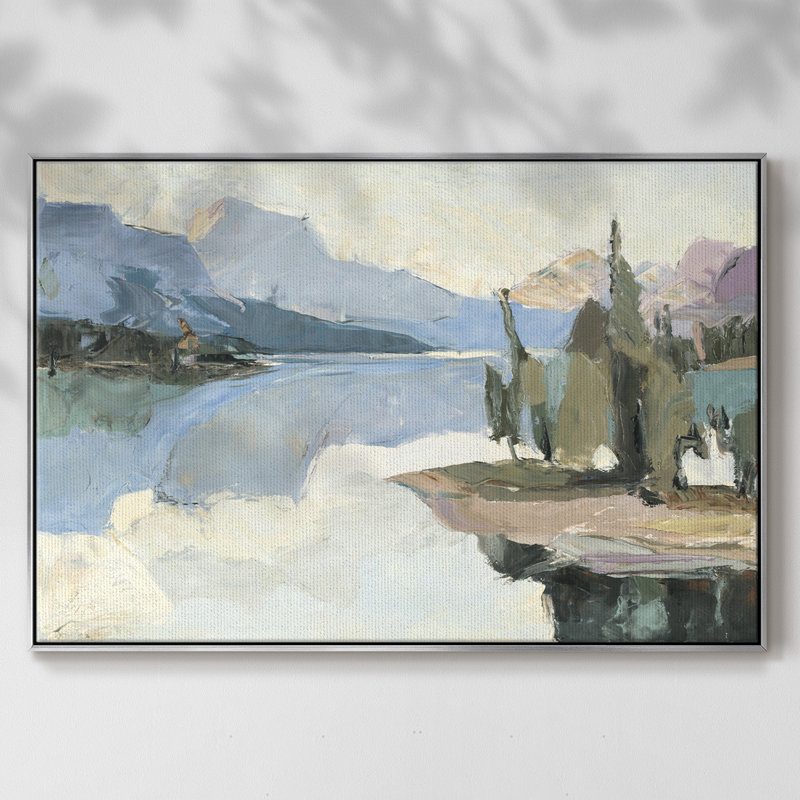 «Blue Majestic», reproduction encadrée sur toile, Argent, H 17 po x l 25 po x P 2 po